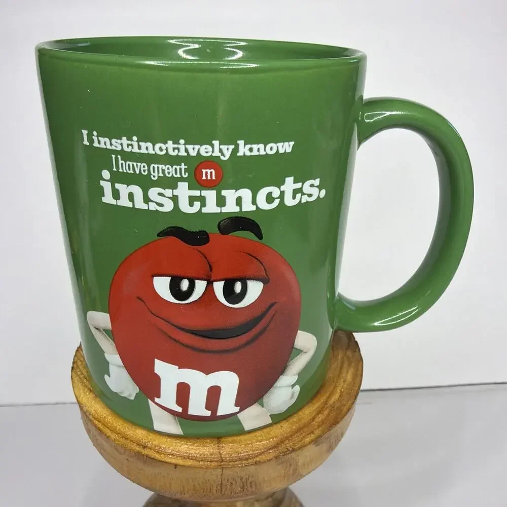 M&M's Mug I Instinctively Know I Have Great Instincts Green Coffee Tea Cup Gift